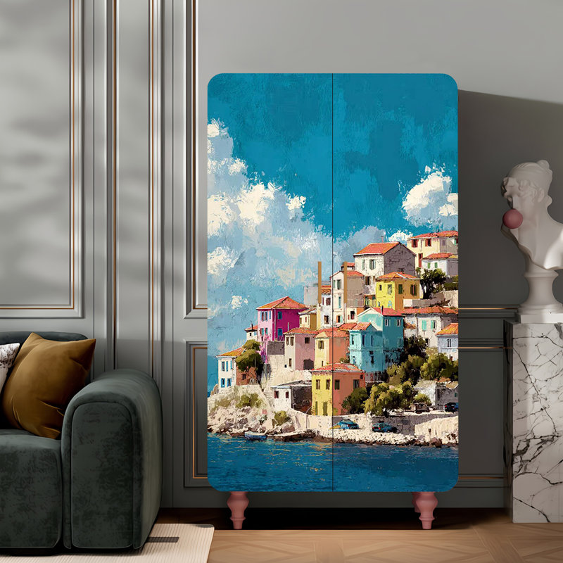 Household minimalist creative art wardrobe