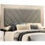 Lit pour grand lit, tête de lit en tissu crème, gris, bois d'hévéa crème moderne, structure en bois-915603673-915603675