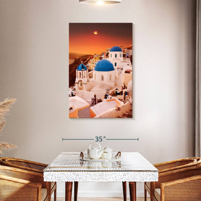 Aime, coucher de soleil sur Santorin