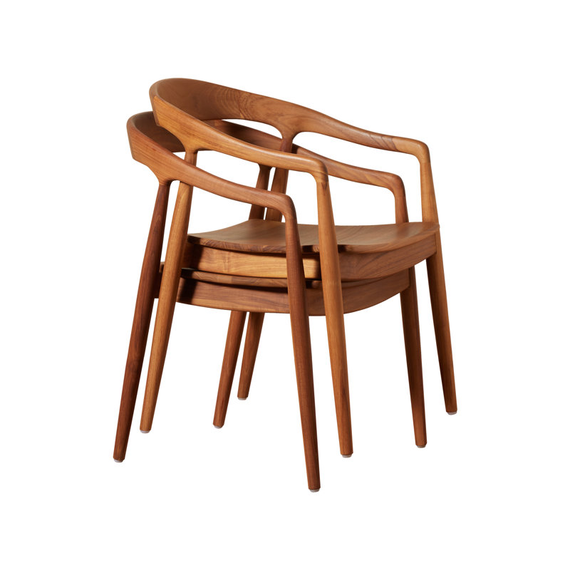 Ingrid Solid Wood Arm Chair