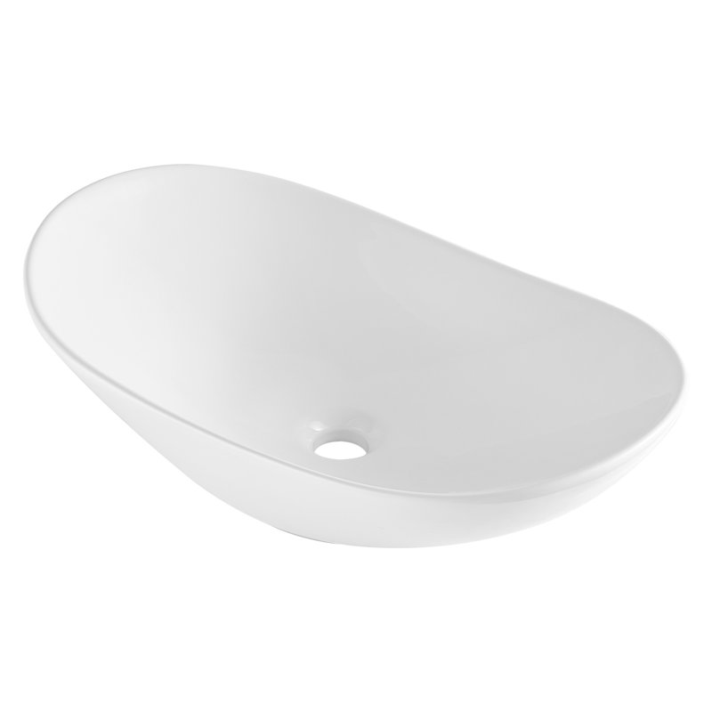 Lavabo vasque en céramique blanc moderne Modern