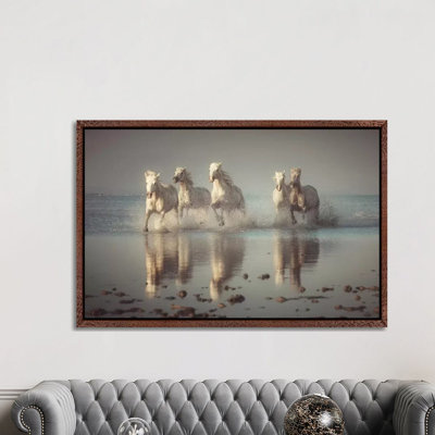 Camargue Horses 1 Piece Wall Art on Canvas