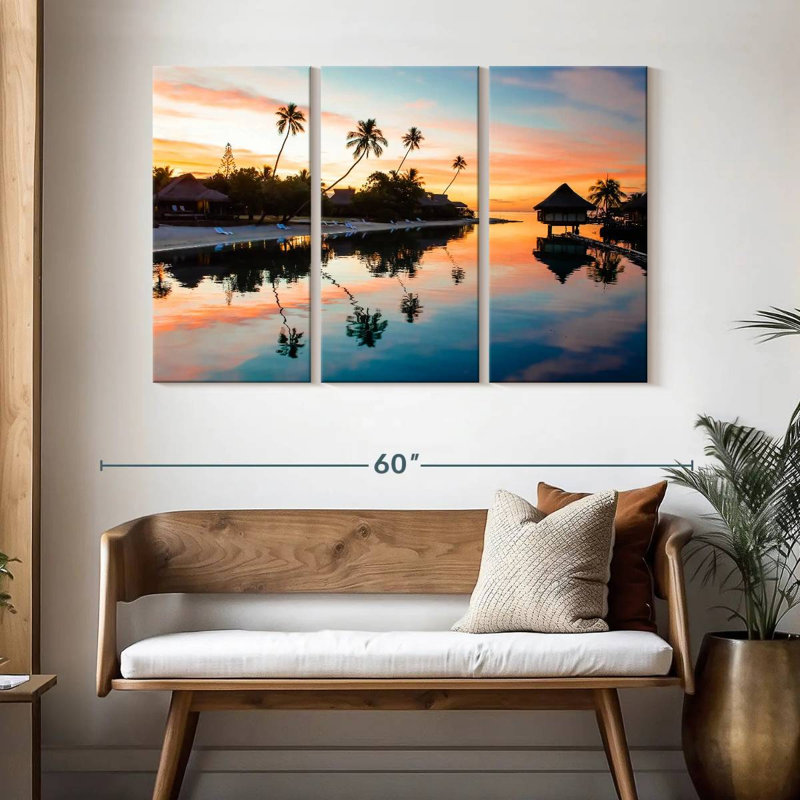 Kavia Palm Beach Reflection, 32" H x 50" W