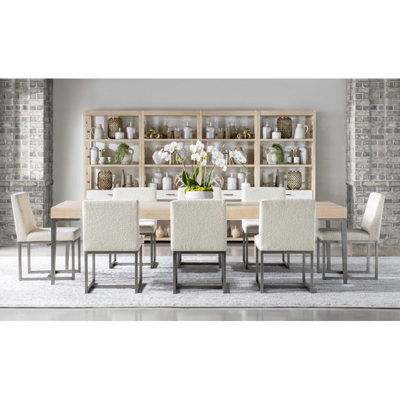 19'' H Boucle Upholstered Side Chair