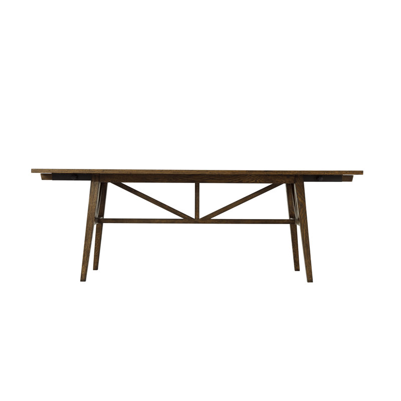 Dusk Oak Extendable Dining Table with Tapered Legs