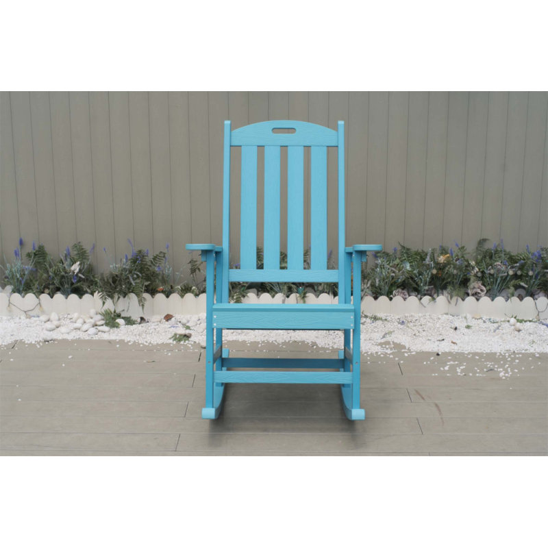 Chaise berçante d'extérieur toutes saisons avec matériau robuste en acier inoxydable et 304 accessoires en acier inoxydable, idéale pour une utilisation toute l'année et pour la détente.