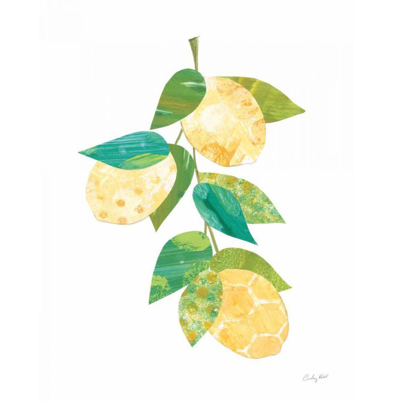 «Bungalow Rose Prahl», art sur toile tendue par Courtney Gallery: Summer Lemons II, H 45 po x l 36 po
