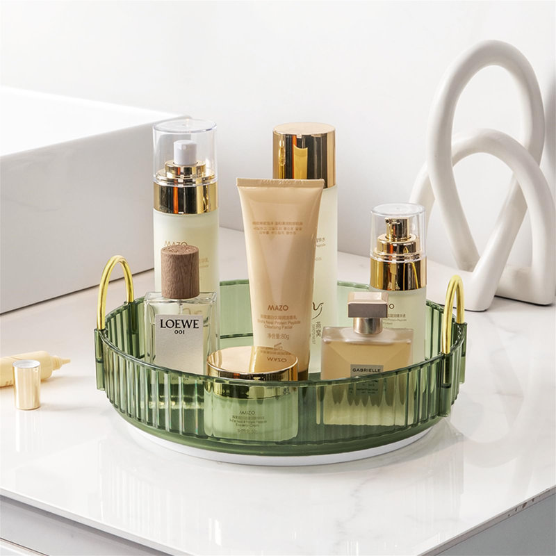 Athea Acrylic 1 Tier Makeup Organiser, Green