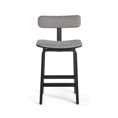 Tee Upholstered Stool with Solid Wood Frame