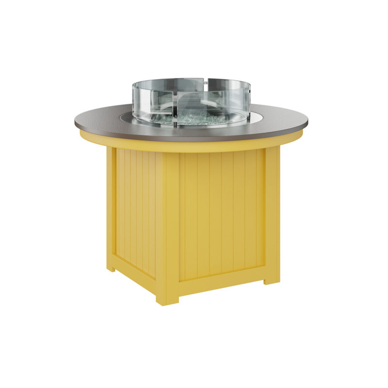 Foyer de table avec barre ronde 44 po Berlin Gardens Donoma, H 37 po x l 44 po x P 44 po