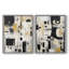 ABSTRACT Series CCCCLXXIX - Reproduction encadrée de qualité supérieure - prêt à être accroché - aucun clou requis - aucun clou requis-108037986-108037981