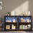 Bookshelf With LED Lights, Bookcase With Open Display Shelves-971760351-958715848
