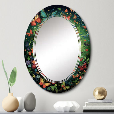 Lakota - Miroir mural moderne ovale