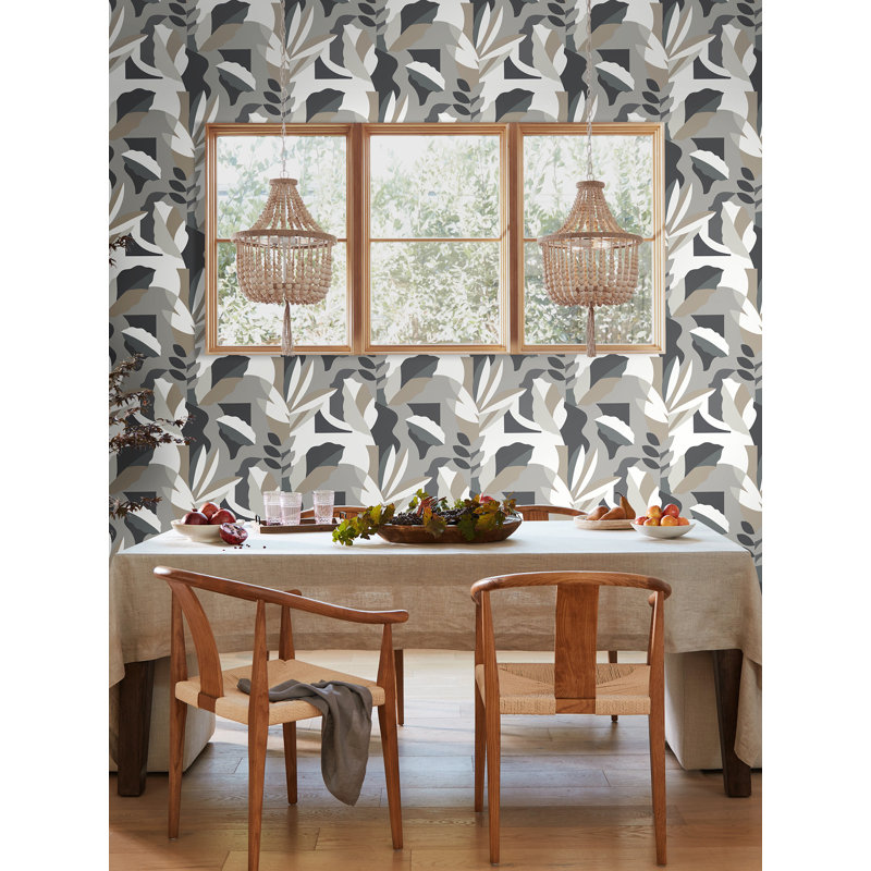 Papier Colle Wallpaper, Gray