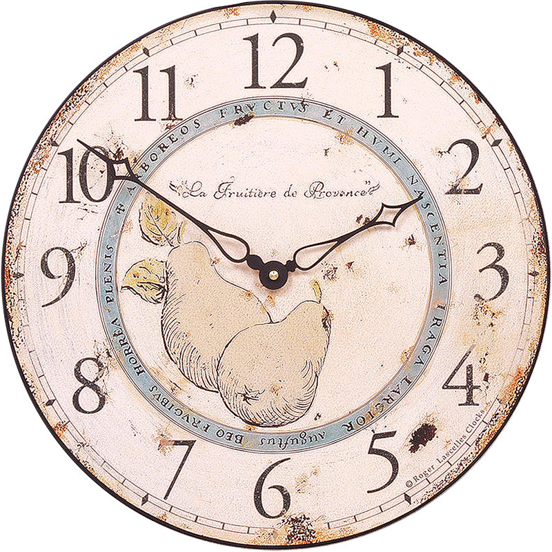 Pears of Provence Wall Clock - 36cm