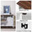 Farmhouse Sideboard Buffet Cabinet with Hinged Barn Doors