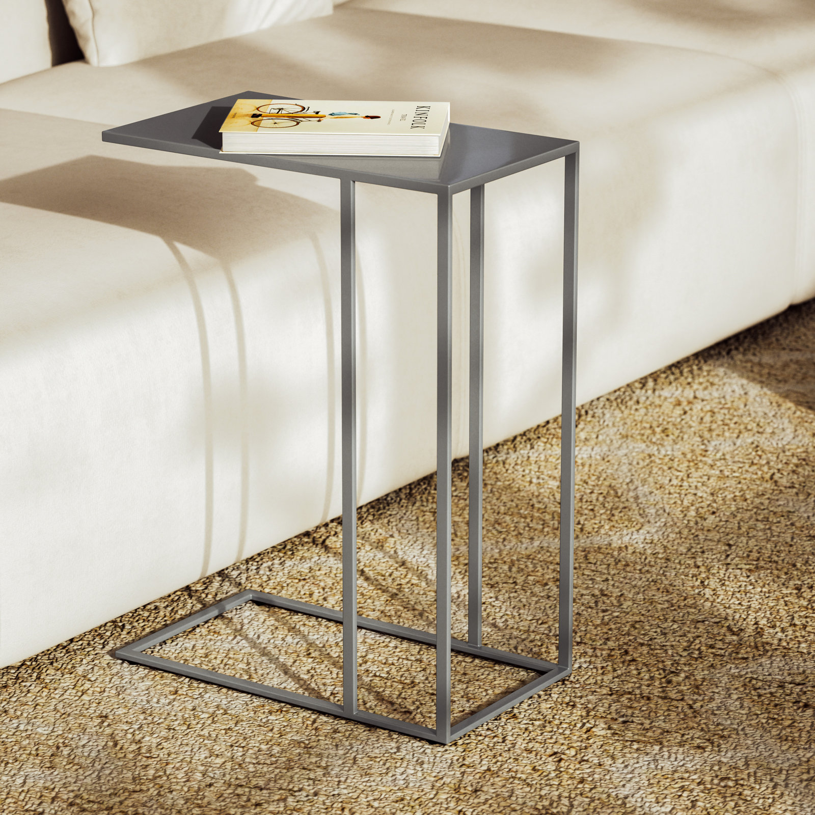Salma 20" End Table, Pearl Blue