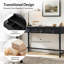 Bureau transitionnel simple à 3 tiroirs avec prises de courant 60 po Beryl-396499389