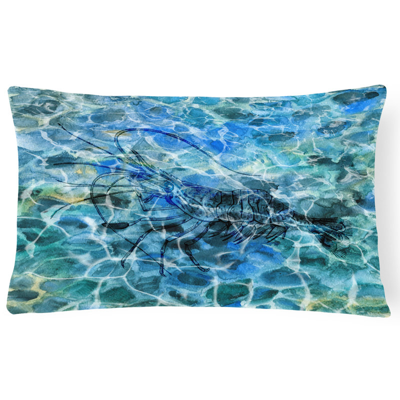 Coussin lombaire à crevettes sous l'eau