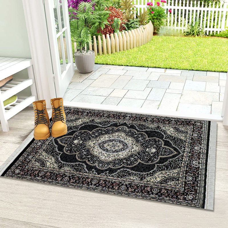 Aubreonna Floral Area Rug, Rectangle 80 x 150cm