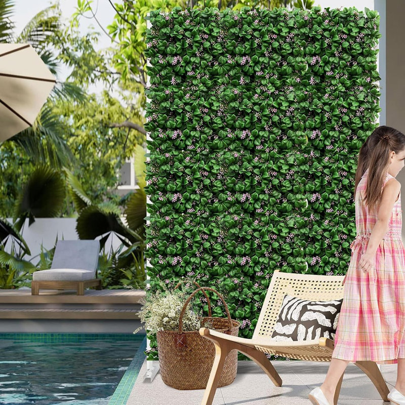 Artificial Hedge Wall Panels,8Pcs10"X10"Greenery Wall Backdrop,P...
