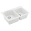 Ensemble d'évier de cuisine à double cuve à montage sur le dessus 60/40 Karran Quartz 33 "X 22"-50597836