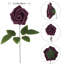 30 pièces fleurs artificielles roses en mousse avec tiges 8 cm fleurs roses-1208168505
