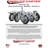 Rubber Wheel Swivel 10mm Threaded Stem Caster Set SCC