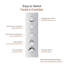 Système de douche complet AquaRhapsody Luxury avec musique Bluetooth et DEL-66097084