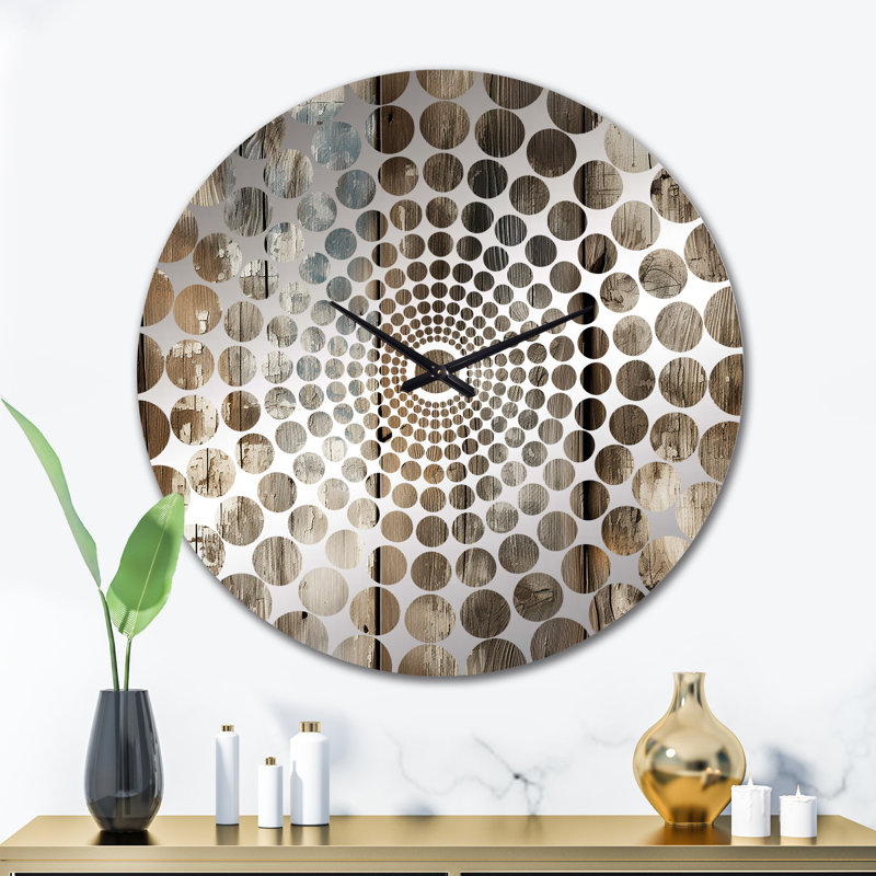 Rustic Farmhouse Wooden Planks - Vintage  Wall Clock, Extra Large