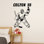 Adhésif décoratif sur mesure pour hockey - autocollant en vinyle personnalisé pour les murs