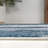 Marusya Contemporary Bohemian Abstract Marble Navy/White Rug-36066798