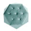Repose-pied multifonctionnel en velours à motif polygonal en losange, confortable et spacieux, pour la maison, 86 cm (L) x 77,5 cm (l) x 34 cm (H), rangement élégant, chambre à coucher.