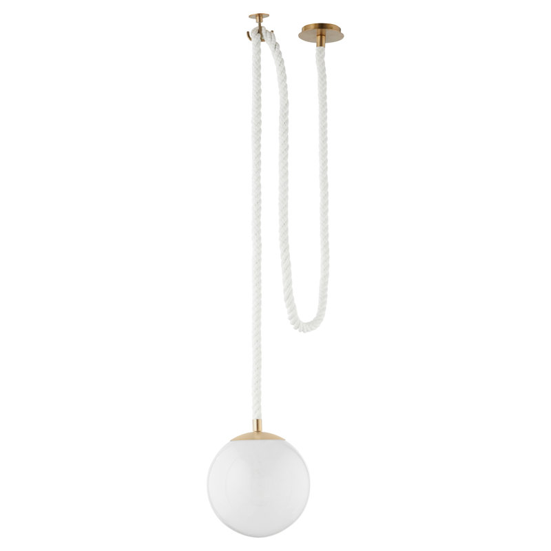 Rockport 1 - Light White Single Pendant