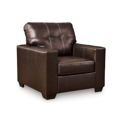 Roundhill Furniture Holmes Leather Upholstered Lounge Chair