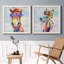 «Groovy Horse And Sky», ensemble de 2 peintures sur toile encadrées-420614946-420614950