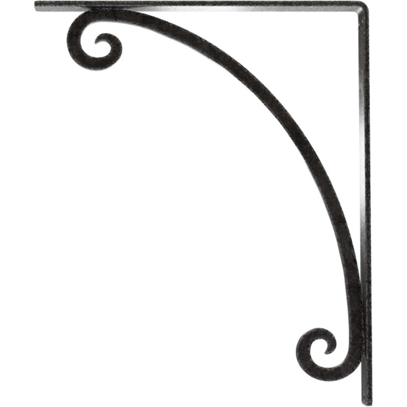 Support en fer forgé Legacy, Étain antique, H 15 po x l 1,5 po x p 12 po