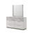 Mist Mirror White  – Two-Tone High-Gloss Marble & Lacquer Frame With Oversized Reflective Surface(INCLUDES MIRROR ONLY)