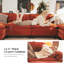 Canapé modulaire en forme de U de 154 po de largeur, canapé-lit avec trois repose-pieds et coussins amovibles-879597466