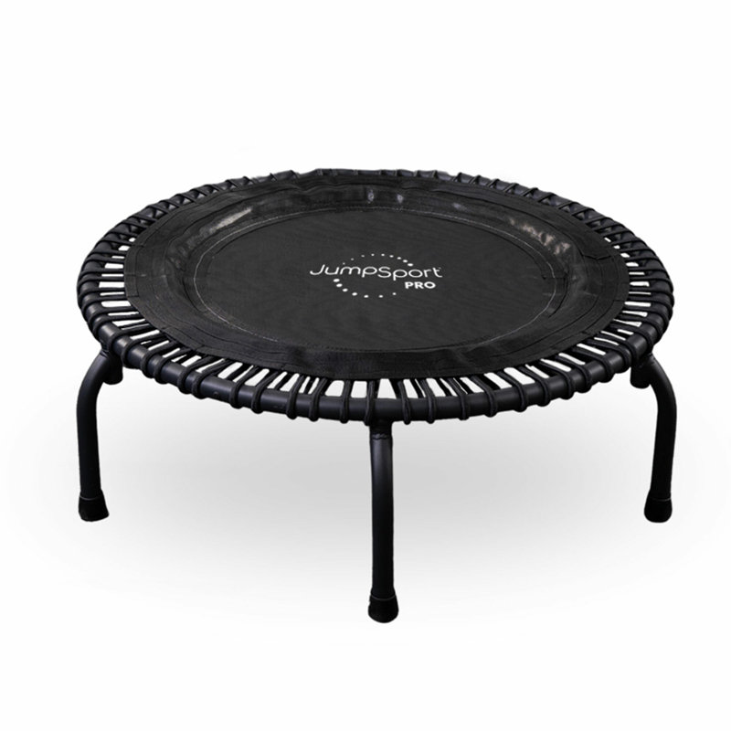 Black Round Heavy Duty Fitness Trampoline with Enclosure