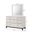 Modern Panel Bedroom Set in Chalk Finish-1914650505-1914650507