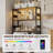 67-inch LED Bar Cabinet with Power Outlets, Multi-Functional Liquor Wine Storage & Coffee Bar Station-1739655583