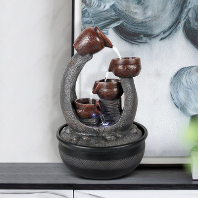 Fontaine de table avec lumière Bethanne