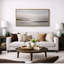 «Abstract Neutral Coastal Horizon Landscape», impression sur toile, impression sur toile encadrée-126055000-126054993