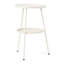 Table d'appoint ronde à 2 niveaux - métal - 1 pièce - intérieur / extérieur polyvalent