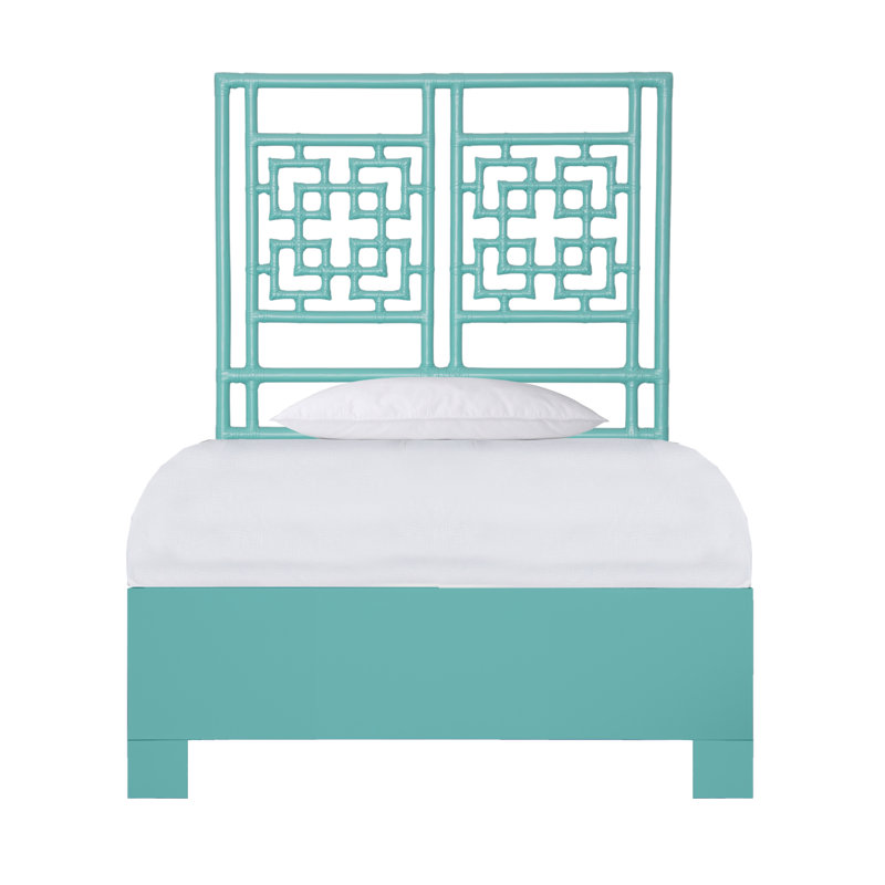 Palm Springs Low Profile Standard Bed, Twin XL, Turquoise