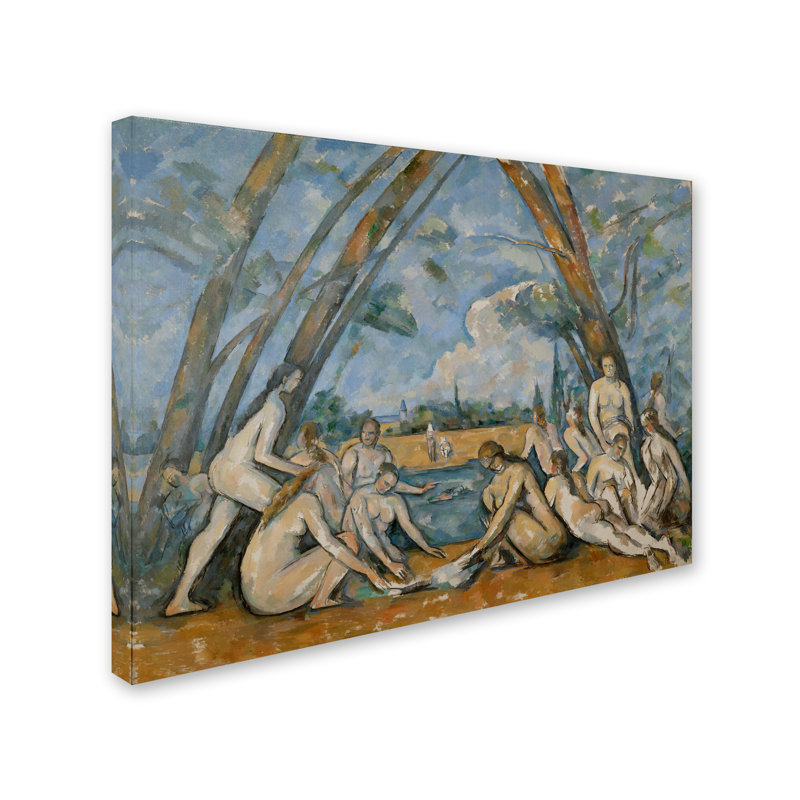 Reproduction d’art sur toile, "The large Bathers" par Paul Cezanne