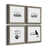 Toile avec cadre gris