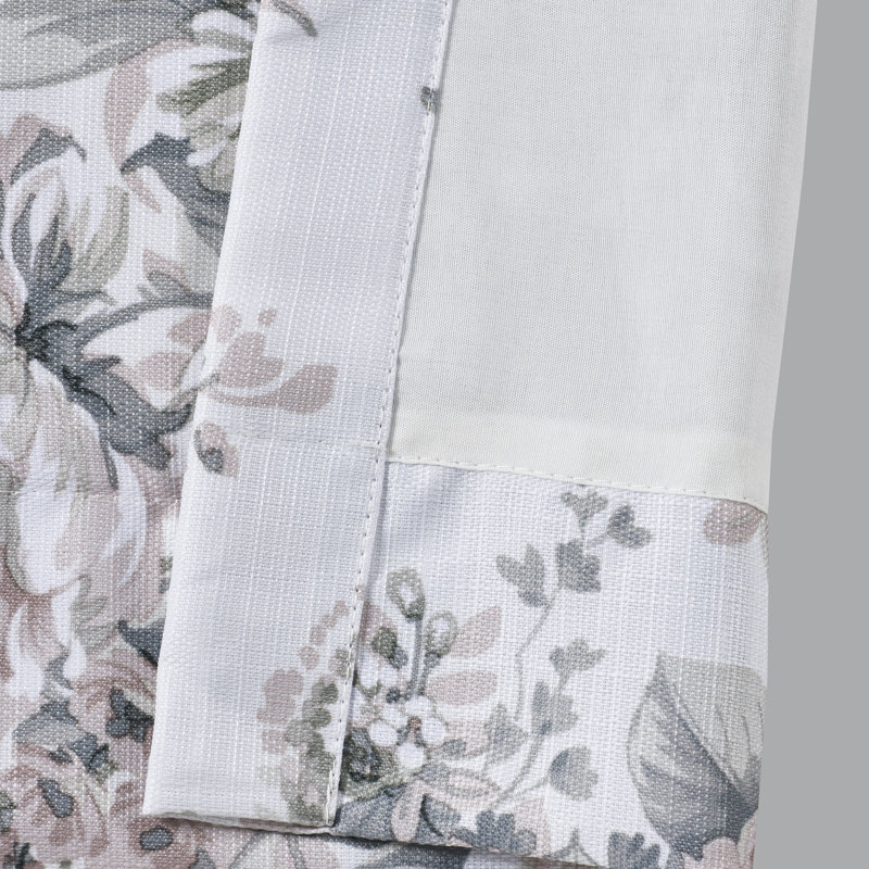 Estelle Blush Curtain Panel Pair, White/Minerale
