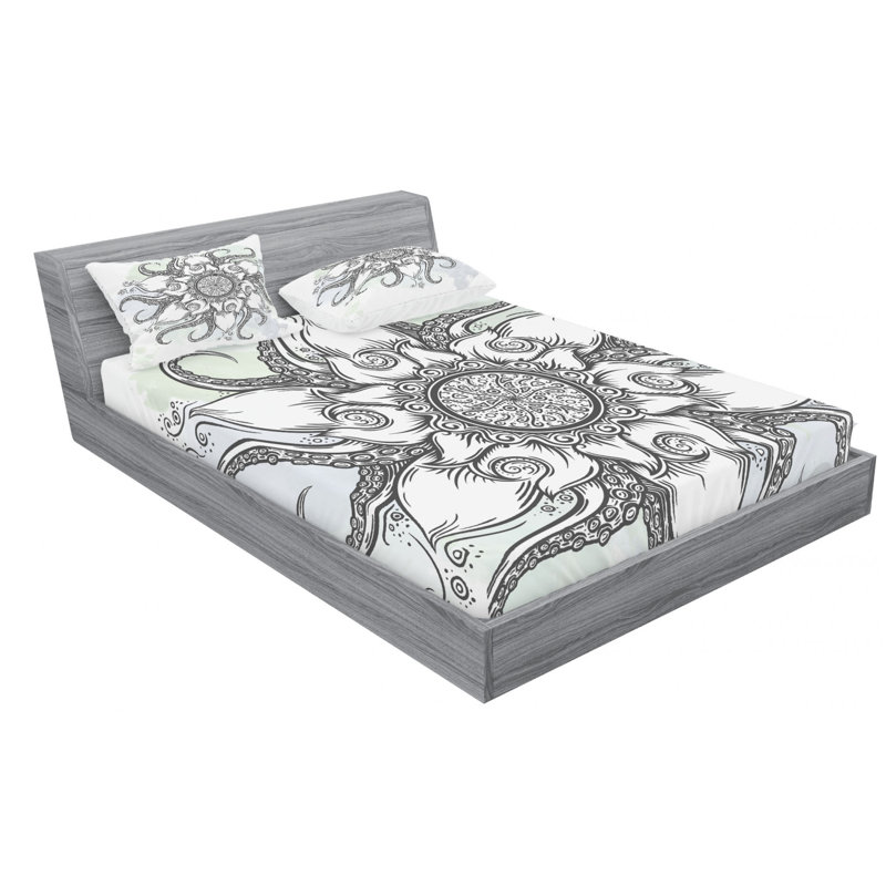 Microfiber Sheet Set, Queen Sheet Set with Fitted Sheet